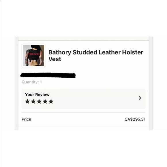 Bathory Leather studded Holster Vest - Picture 8 of 8